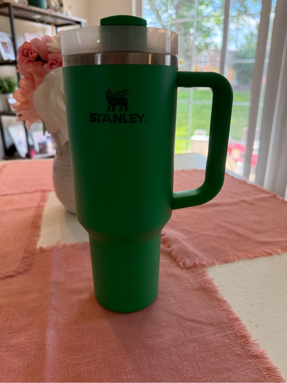 Stanley Meadow Green 40 oz Travel Mug with Handle